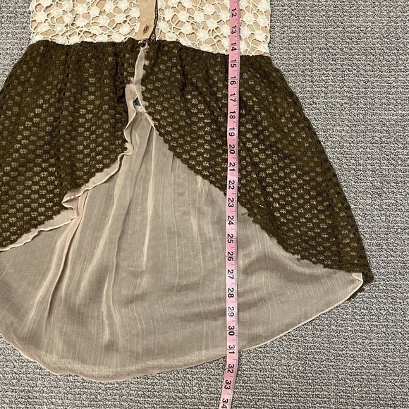 Gimmicks by BKE | Buckle Womens S knit crochet sleeveless button front top vest - Picture 6 of 8